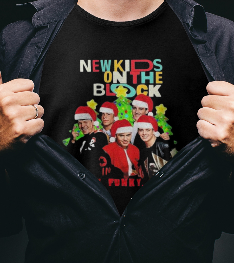 New Kids On The Block NKOTB Funky Funky Xmas Christmas T-Shirt