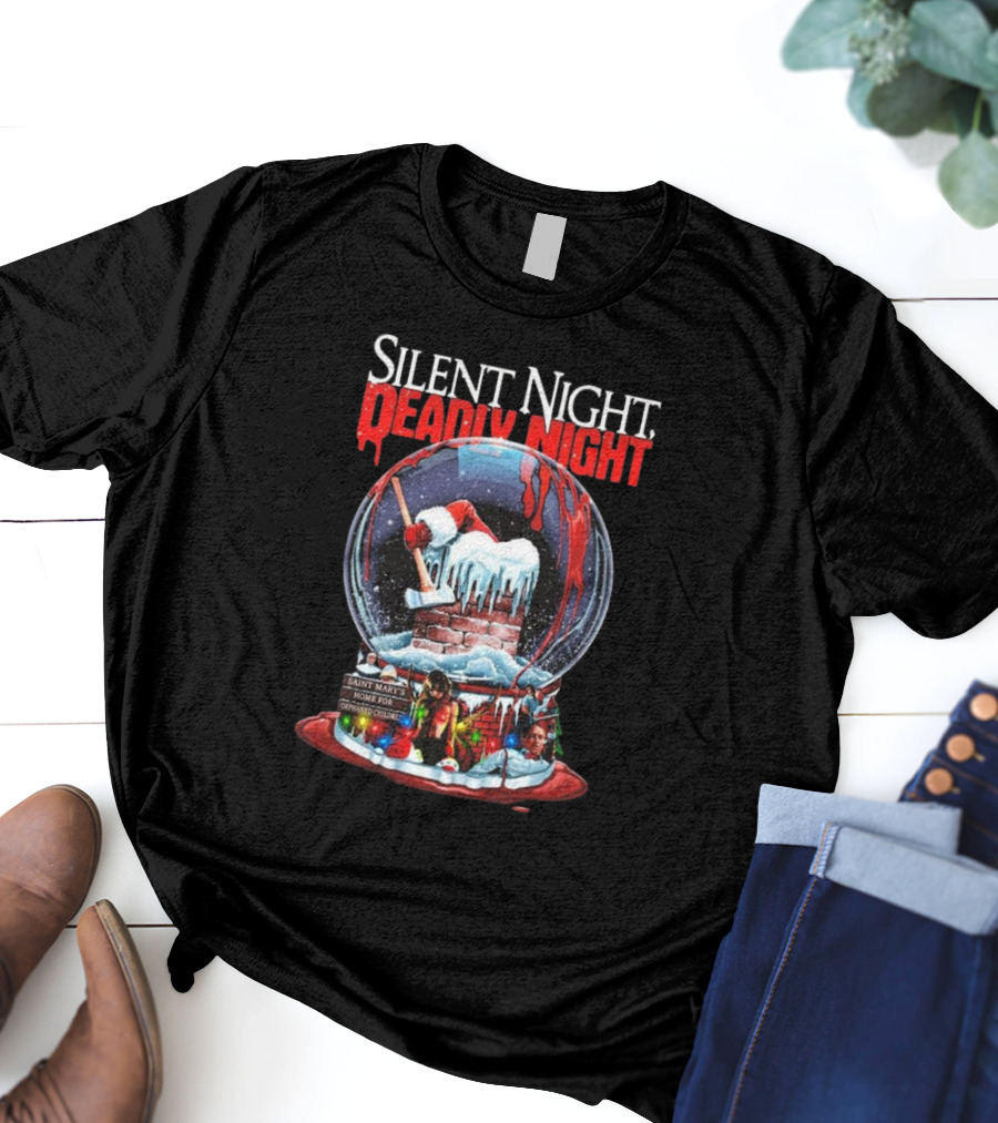 Silent Night Deadly Night Saint Mary's Home For Orphaned Children Frozen In Fear T-Shirt