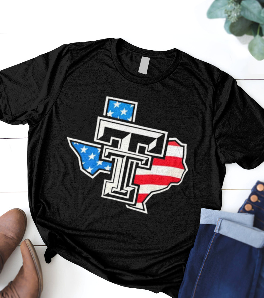 Texas Tech Red Raiders Texas America Celebrate Donation T-Shirt