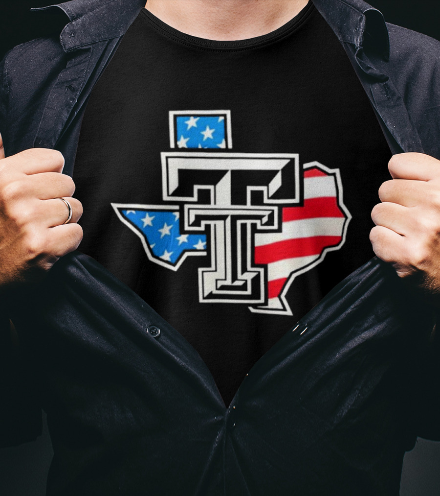 Texas Tech Red Raiders Texas America Celebrate Donation T-Shirt