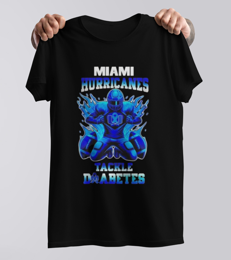 MIAMI HURRICANES TACKLE DIABETES AWARENESS NOVEMBER T-Shirt