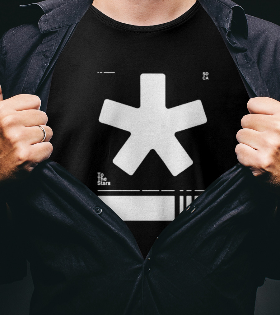 To The Stars Asterisk SOCA Barcode T-Shirt