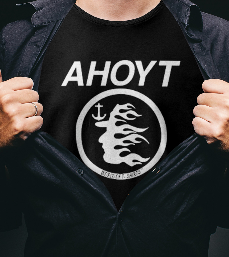AHOYT Worldoft T-Shirts 2025 Flame Anchor Profile T-Shirt