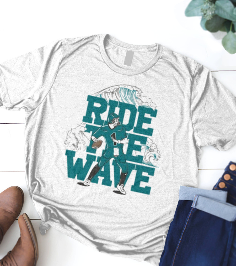 Ride The Wave Coastal Carolina University Football Quarterback Wave T-Shirt