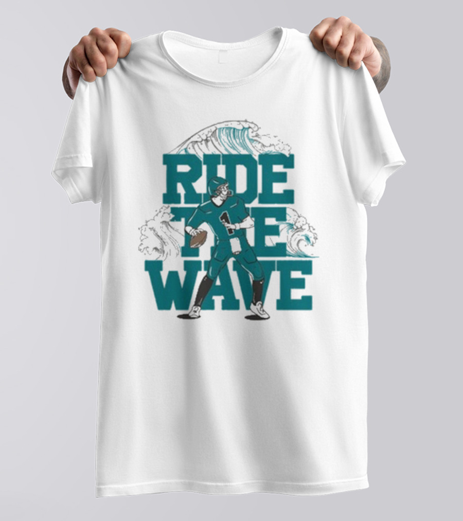 Ride The Wave Coastal Carolina University Football Quarterback Wave T-Shirt