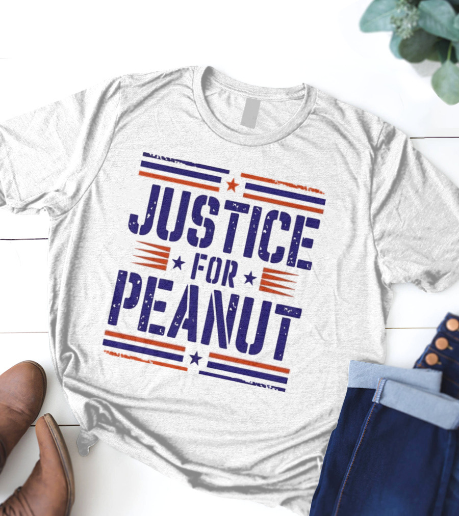 Justice For Peanut Vintage Squirrel Funny T-Shirt
