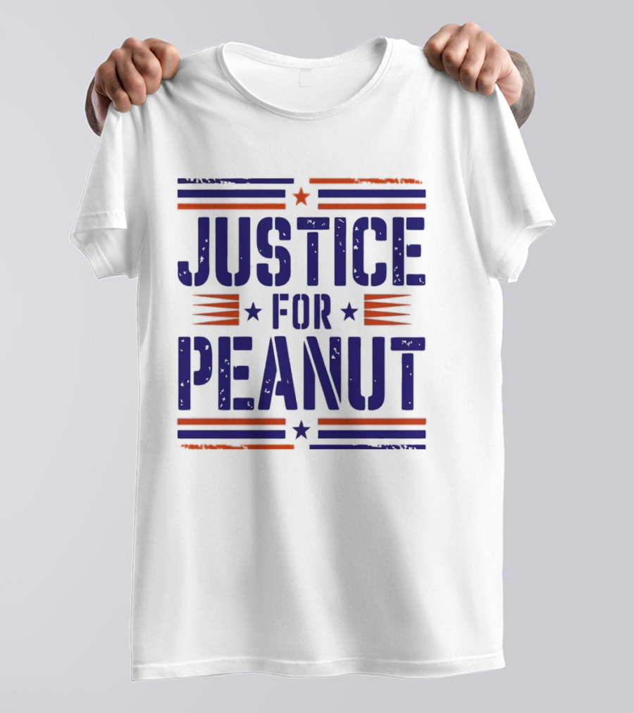 Justice For Peanut Vintage Squirrel Funny T-Shirt
