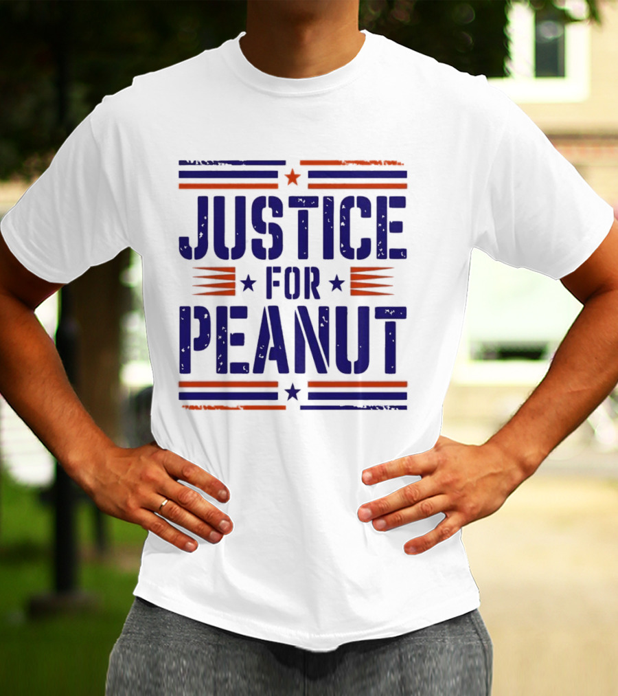 Justice For Peanut Vintage Squirrel Funny T-Shirt