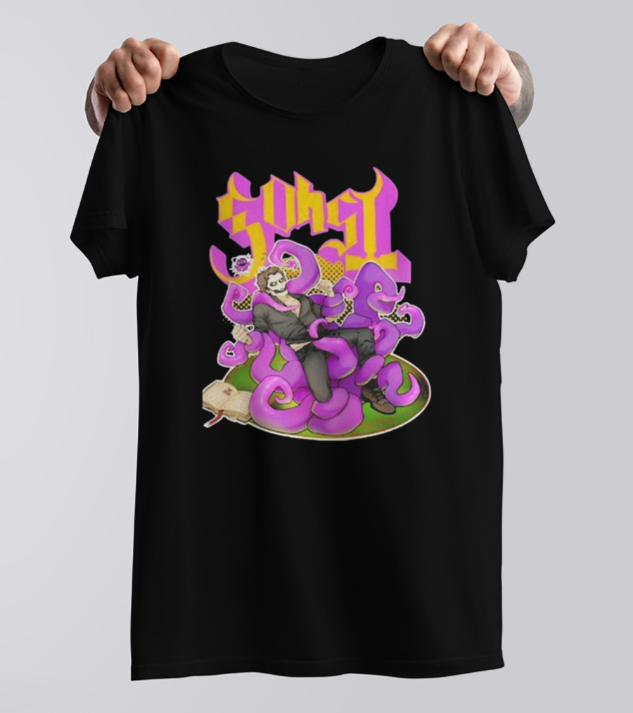 Ghost Papa Emeritus IV Kaijulz Comic Style Tentacle T-Shirt