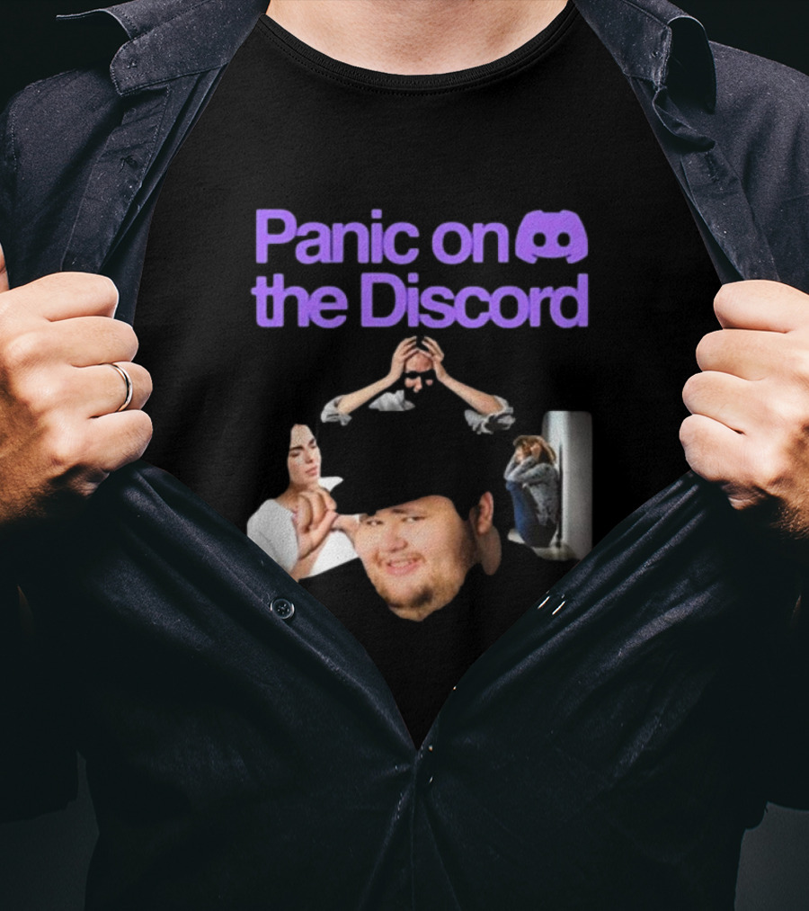 Panic On The Discord Meme Reaction Faces T-Shirt