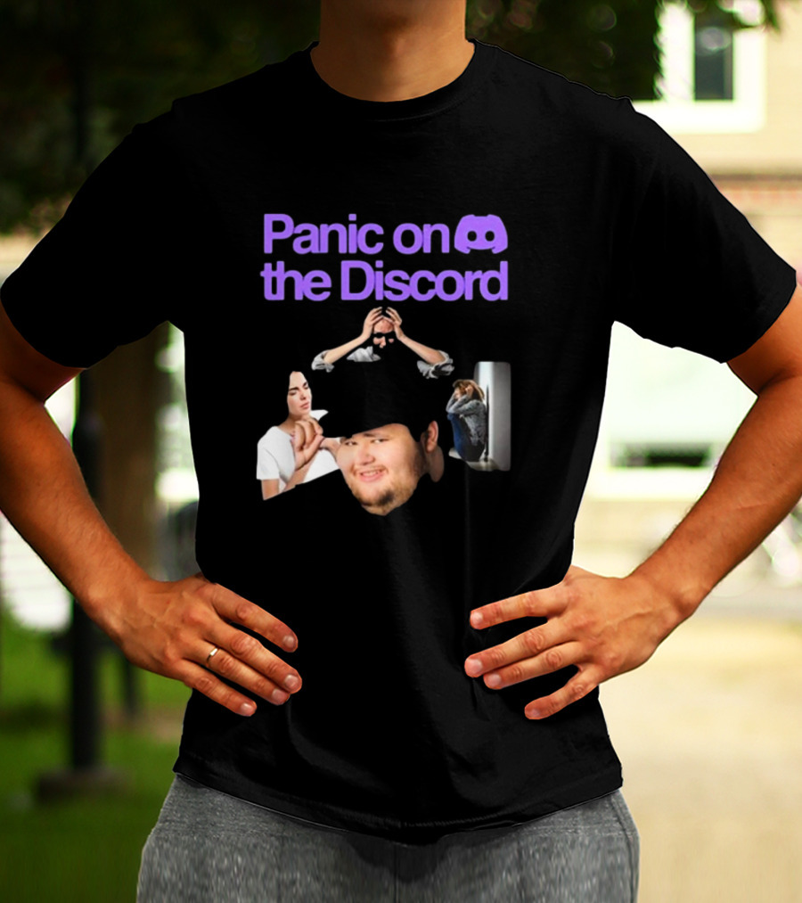 Panic On The Discord Meme Reaction Faces T-Shirt