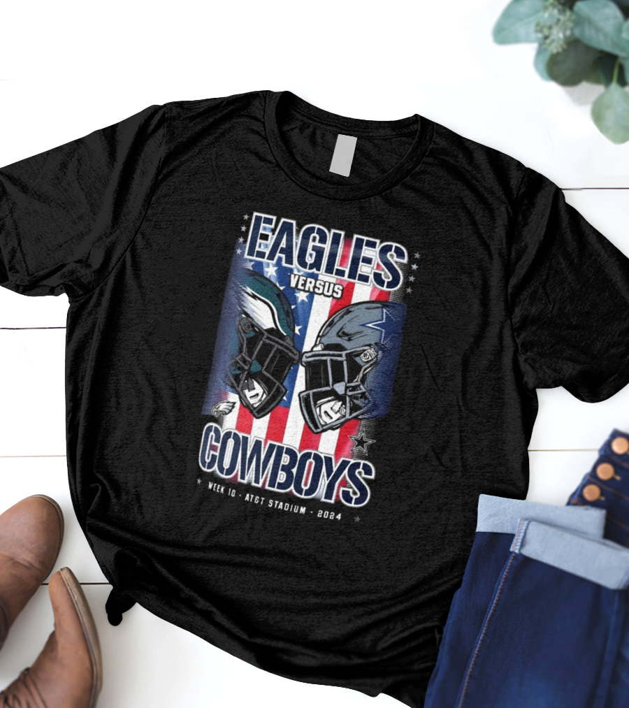 Eagles Versus Cowboys Week 10 AT&T Stadium T-Shirt