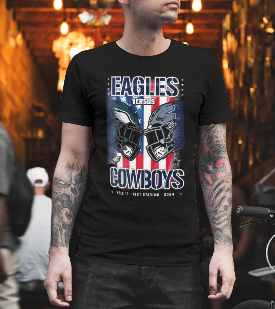 Eagles Versus Cowboys Week 10 AT&T Stadium T-Shirt