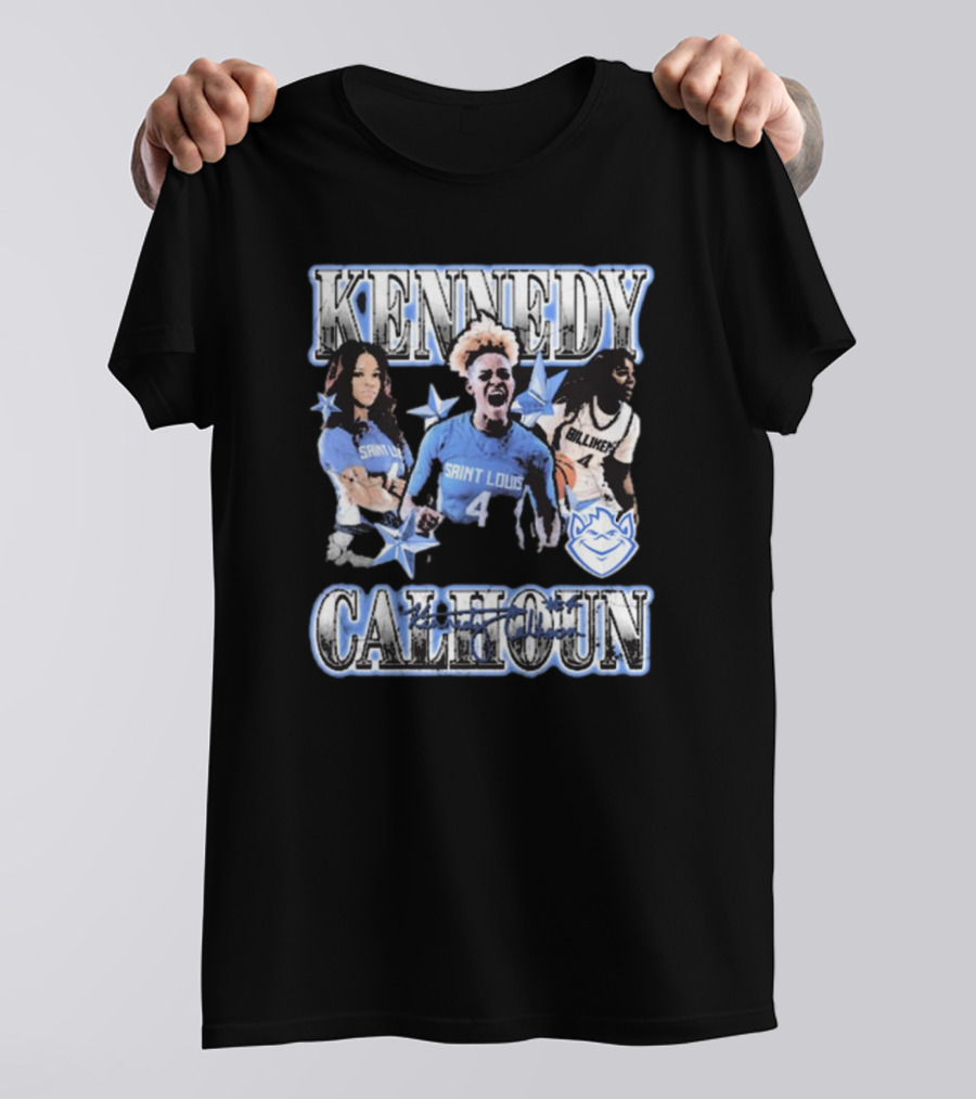 Kennedy Calhoun Saint Louis Billikens 4 Blue Jersey 90s T-Shirt