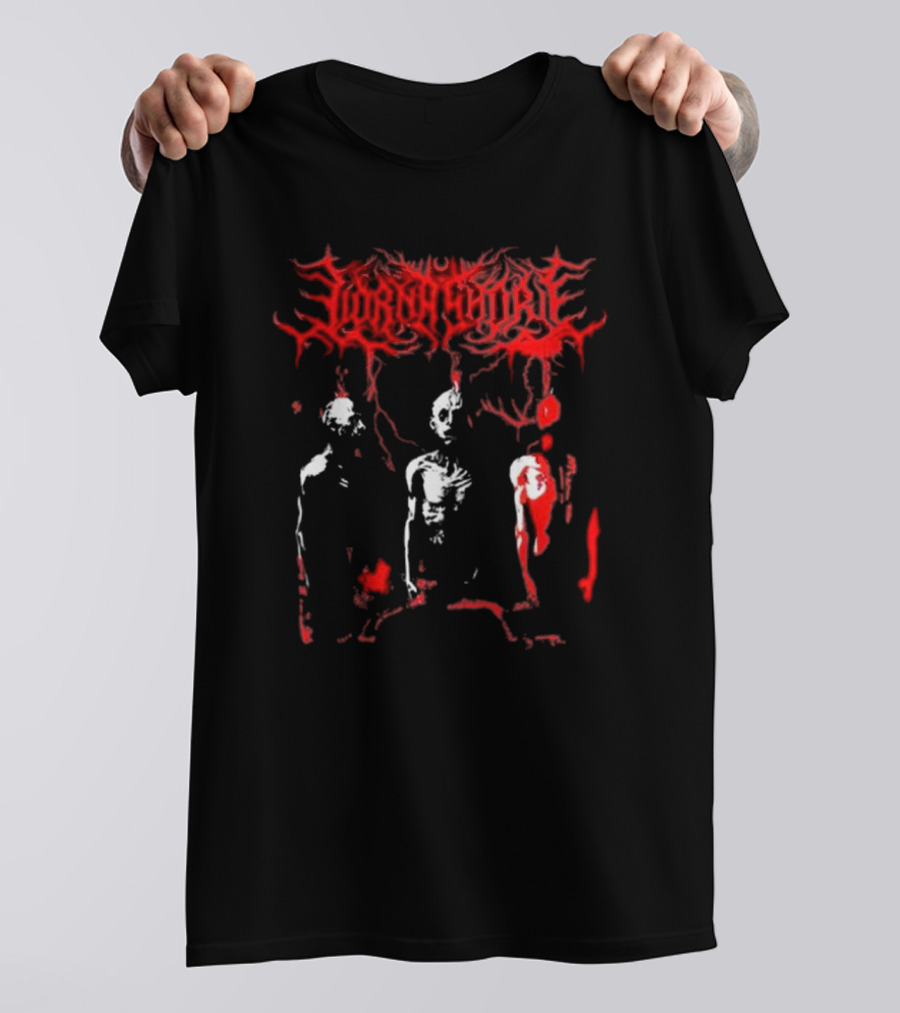 Lorna Shore Hanging Bodies Red Gothic Aesthetic T-Shirt