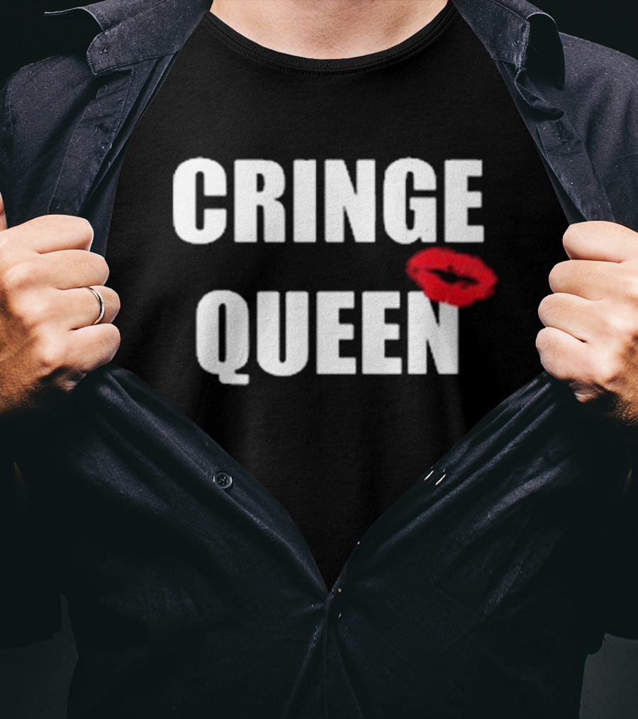 Cringe Queen Lip Print T-Shirt