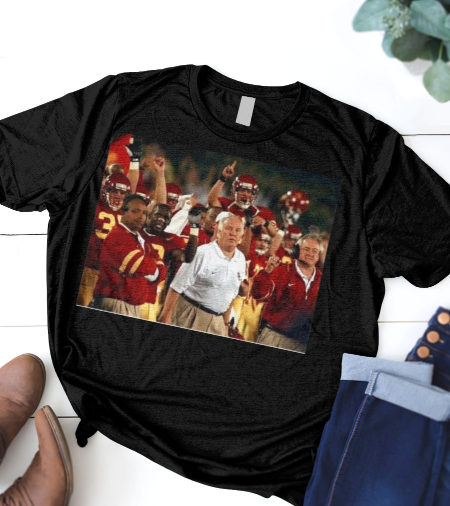 Rip Coach John Robinson Fight On Forever USC Trojans Football Team Victory Celebrations T-Shirt