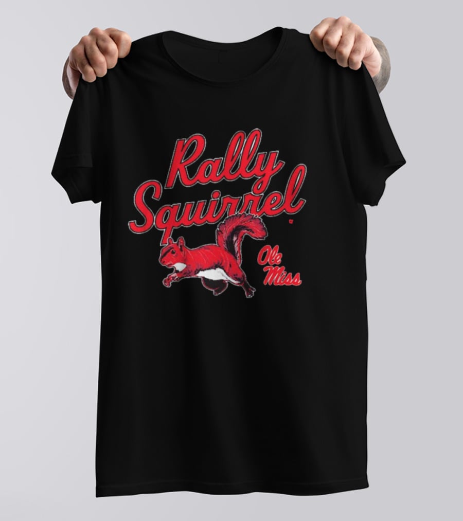 Rally Squirrel Ole Miss Rebels T-Shirt