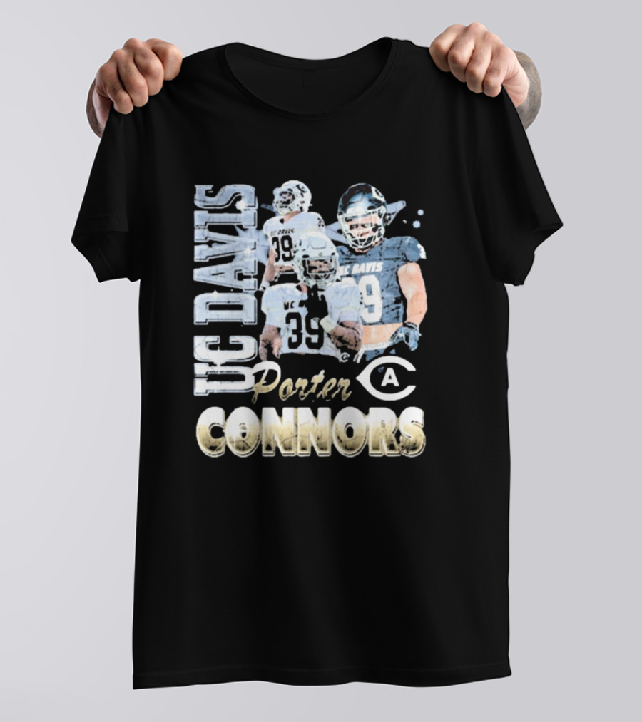 UC Davis Aggies Porter Connors 39 Football 90s T-Shirt
