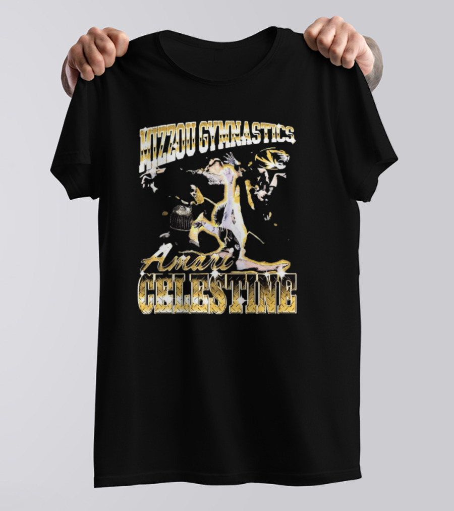 Mizzou Gymnastics Amari Celestine Throwback 90s T-Shirt