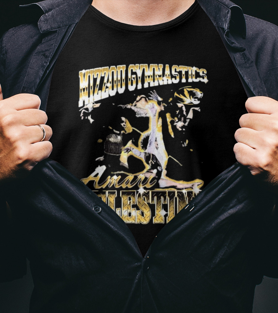 Mizzou Gymnastics Amari Celestine Throwback 90s T-Shirt