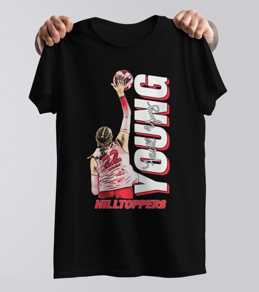 Faith Young Hilltoppers WKU Volleyball 22 Signature T-Shirt