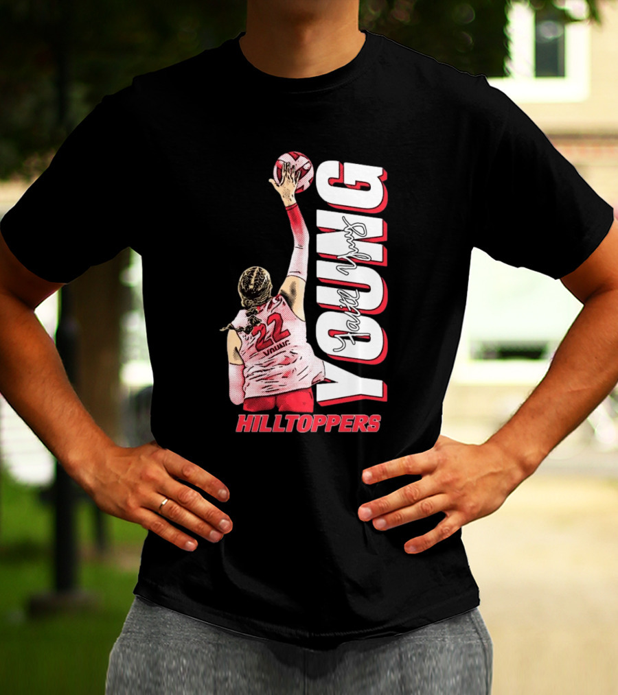 Faith Young Hilltoppers WKU Volleyball 22 Signature T-Shirt