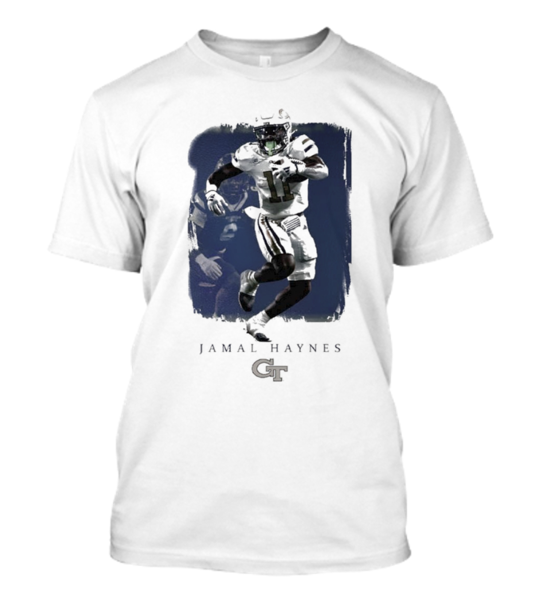 Jamal Haynes 11 Georgia Tech GT Yellow Jackets Football Spotlight T-Shirt