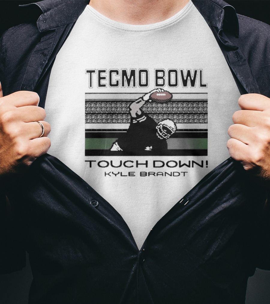 Tecmo Bowl Touchdown Kyle Brandt NFL T-Shirt