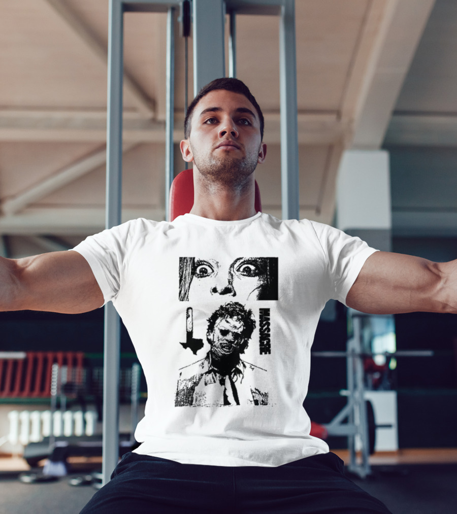 San Antonio Sharpist Texas Chainsaw Massacre Face Horror T-Shirt