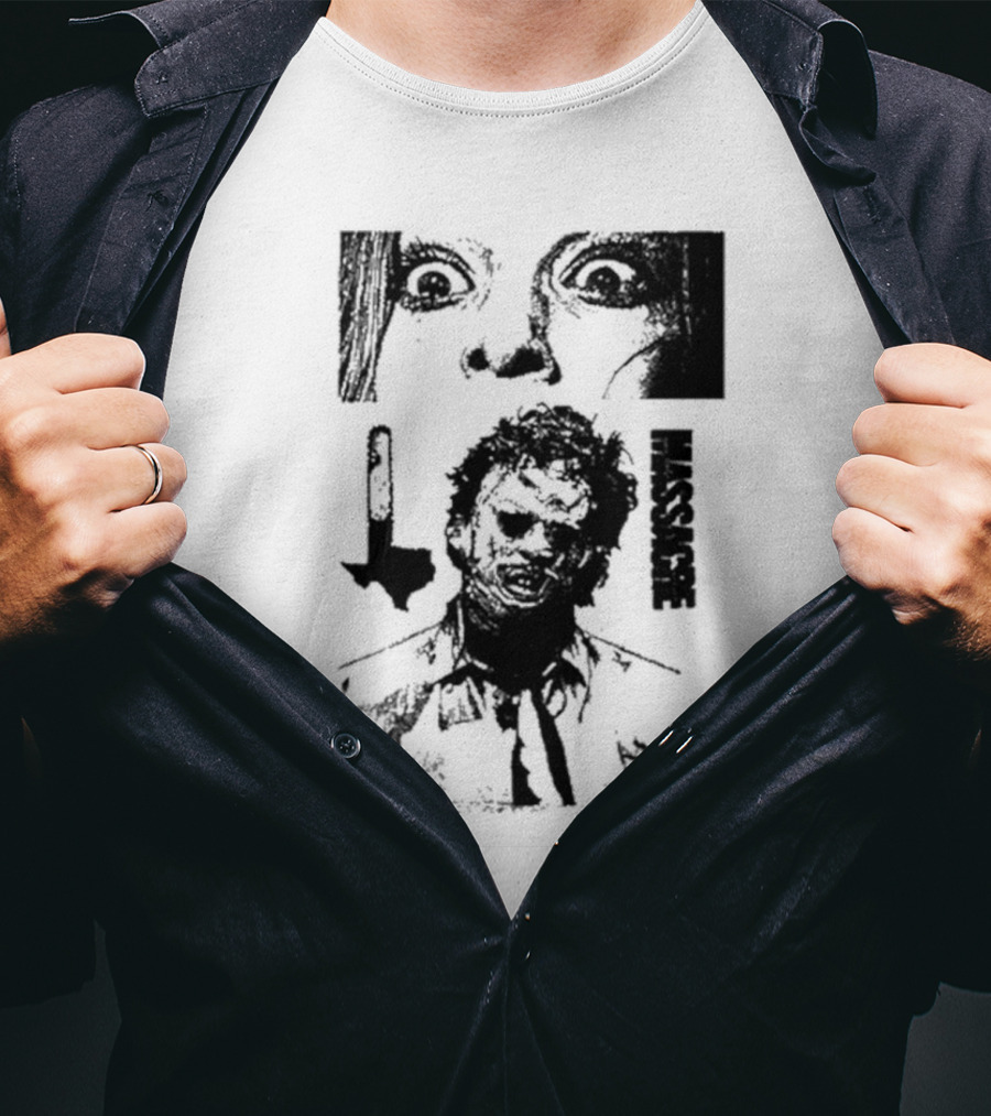 San Antonio Sharpist Texas Chainsaw Massacre Face Horror T-Shirt