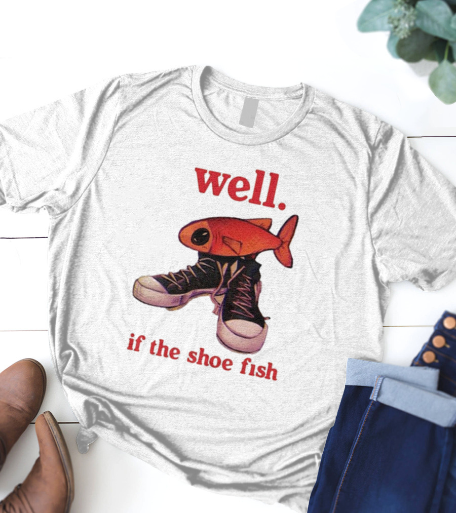 Well If The Shoe Fish, Converse Sneakers And Orange Fish T-Shirt