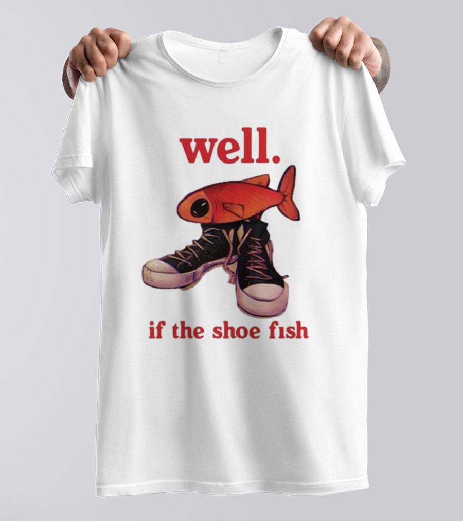 Well If The Shoe Fish, Converse Sneakers And Orange Fish T-Shirt