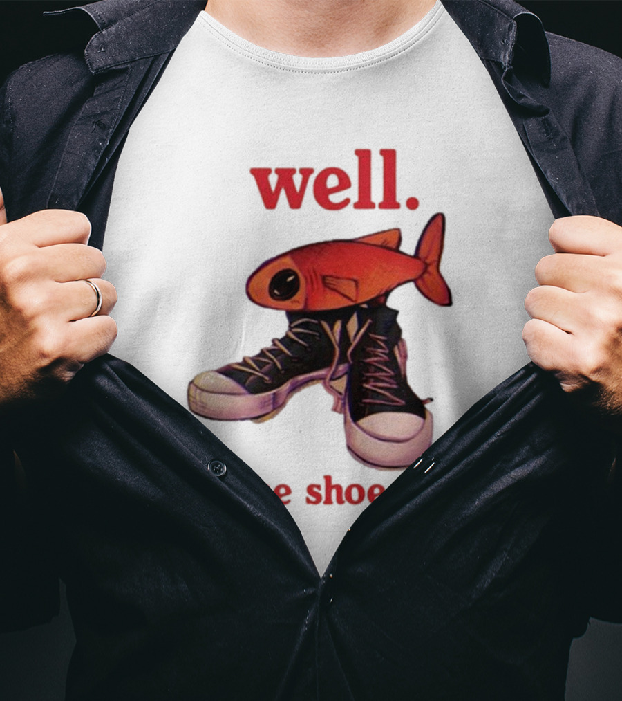 Well If The Shoe Fish, Converse Sneakers And Orange Fish T-Shirt