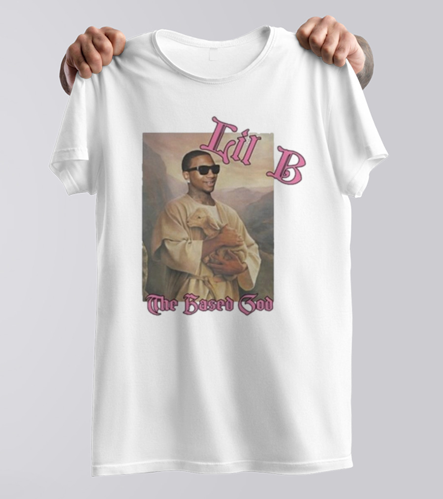 Lil B The Based God Savior Image With Sunglasses And Lamb T-Shirt