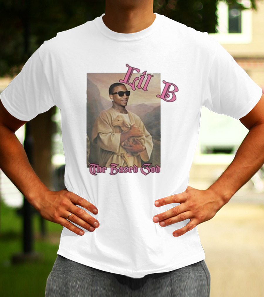 Lil B The Based God Savior Image With Sunglasses And Lamb T-Shirt