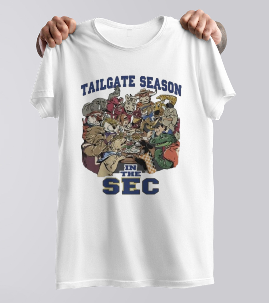 Tailgate Season In The SEC Mascot Gathering T-Shirt