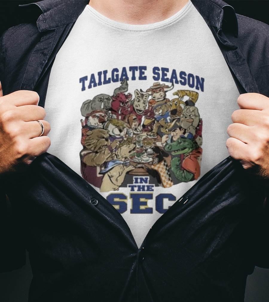 Tailgate Season In The SEC Mascot Gathering T-Shirt
