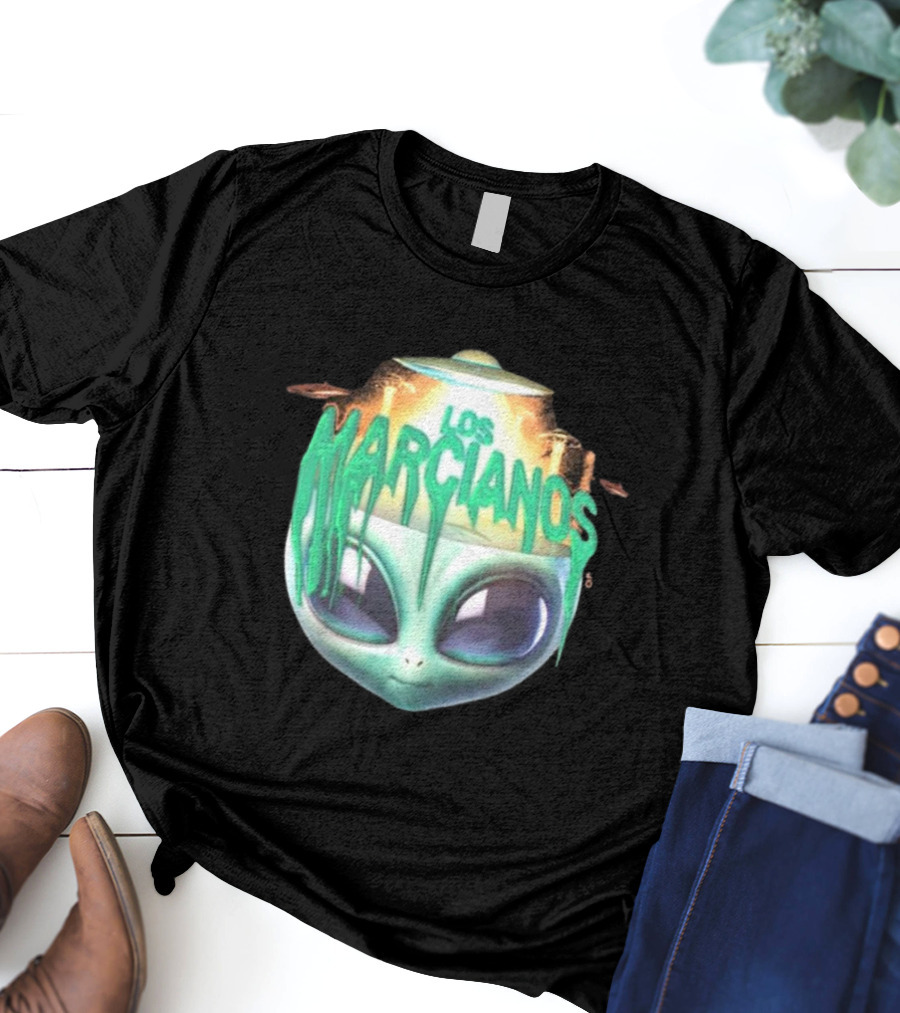 Los Marcianos Alien Head Universal Music Merch T-Shirt