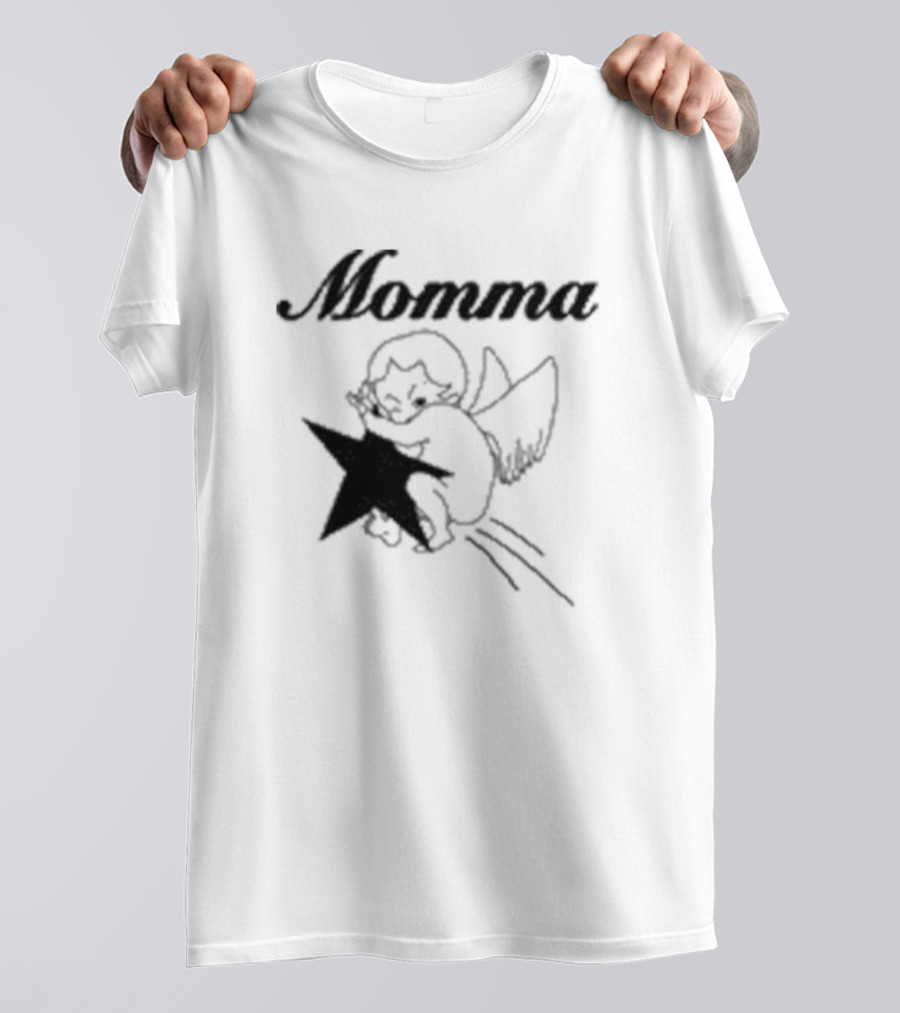 Momma Angel Holding Star T-Shirt
