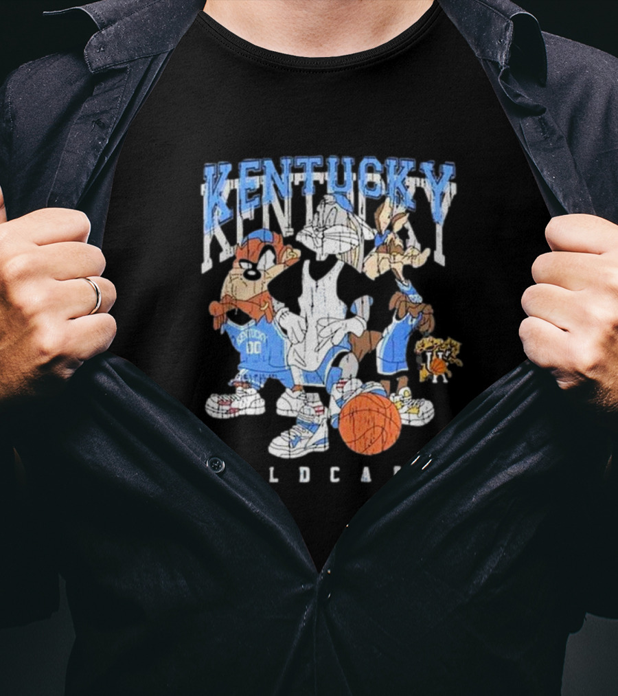 Kentucky Wildcats NCAA Vintage Basketball Characters Wildcats T-Shirt