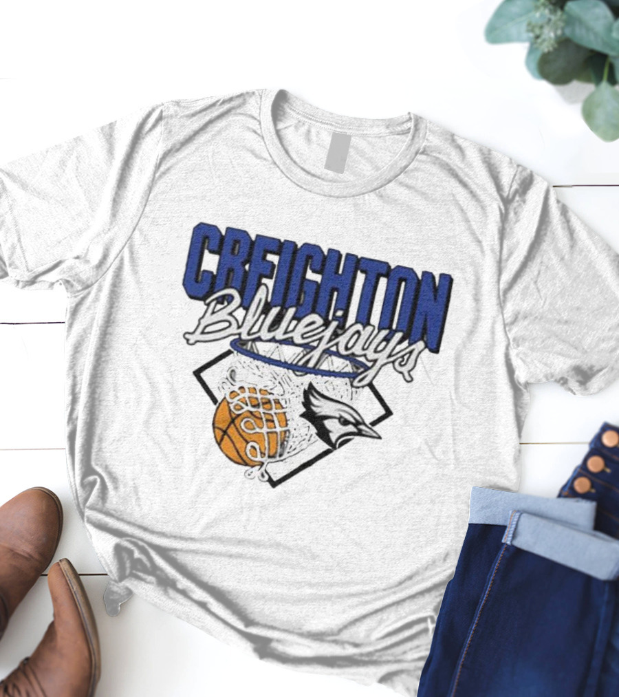 Creighton Bluejays Basketball Nothing But Net T-Shirt