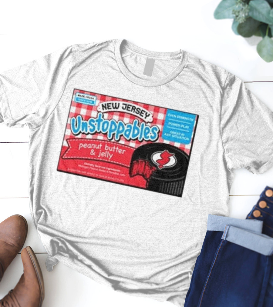 New Jersey Unstoppables Peanut Butter And Jelly Even Strength Power Play T-Shirt