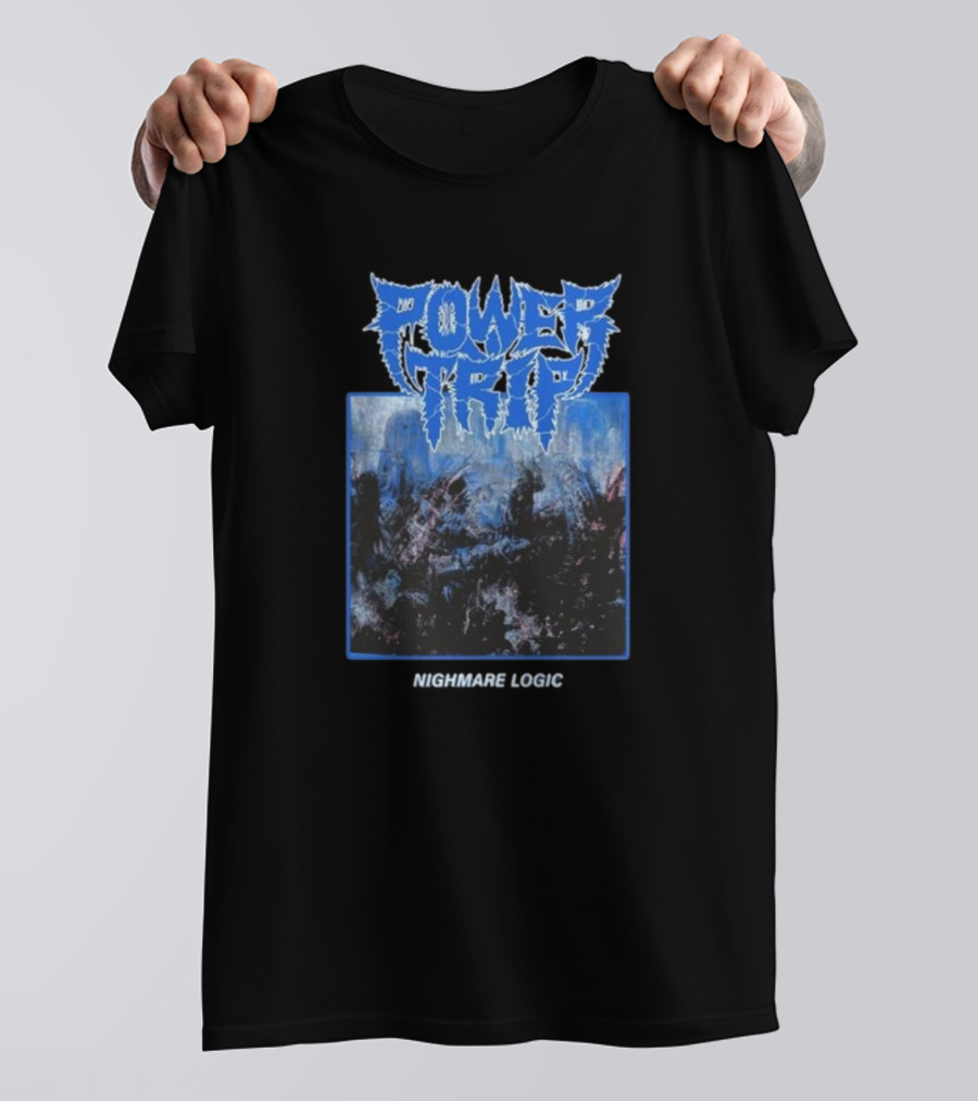 Power Trip Nightmare Logic Album Cover T-Shirt