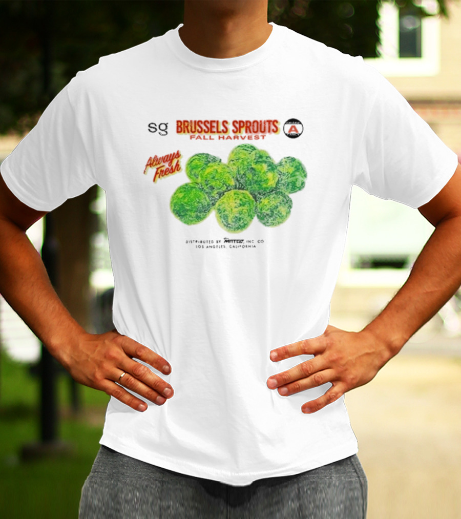 Sweetgreen X MNTGE Brussels Sprouts Fall Harvest Always Fresh Los Angeles California T-Shirt