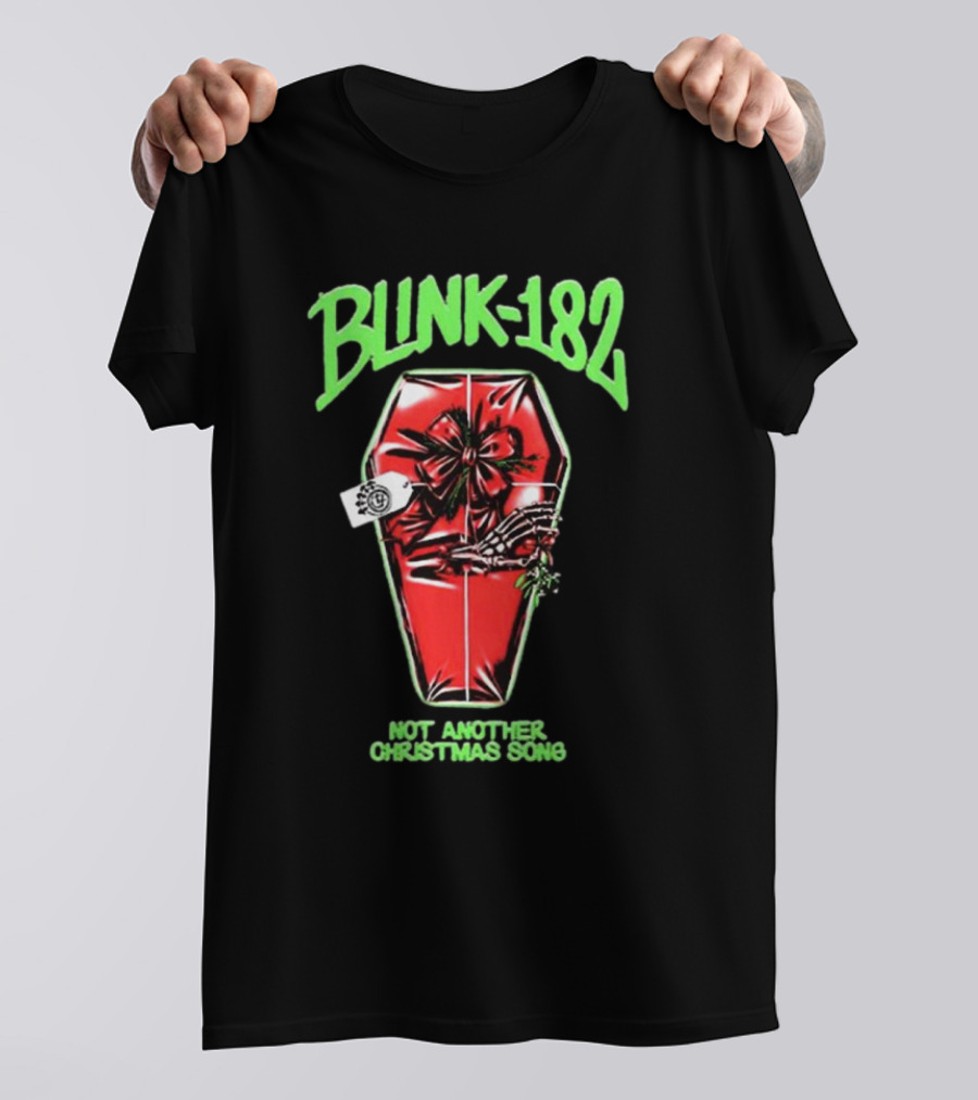 Blink-182 Not Another Christmas Song Coffin Gift T-Shirt