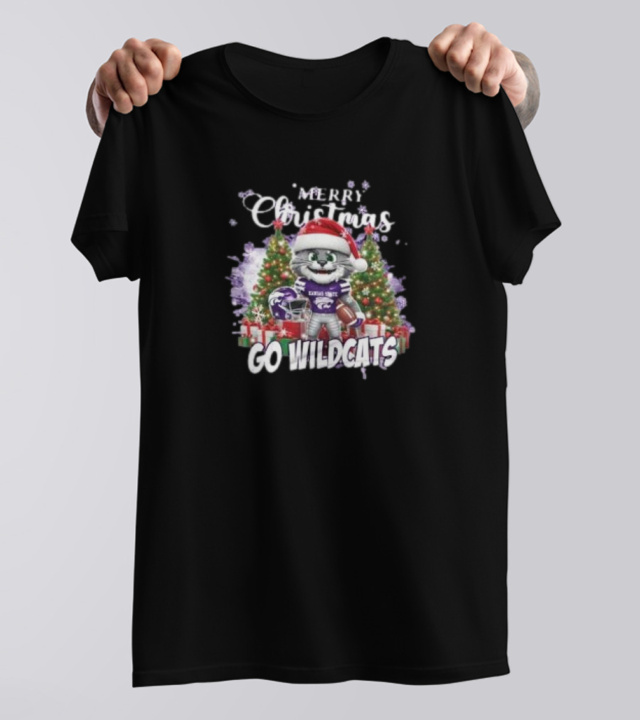 Merry Christmas Kansas State Wildcats Go Wildcats T-Shirt