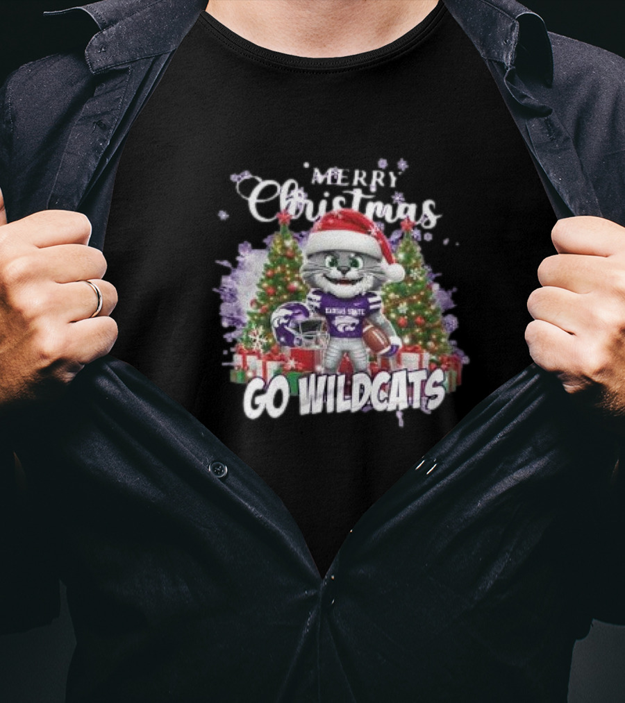 Merry Christmas Kansas State Wildcats Go Wildcats T-Shirt