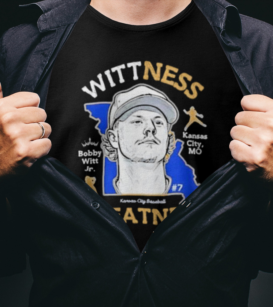 Wittness Greatness Bobby Witt Jr. Kansas City Baseball #7 Kansas City MO T-Shirt