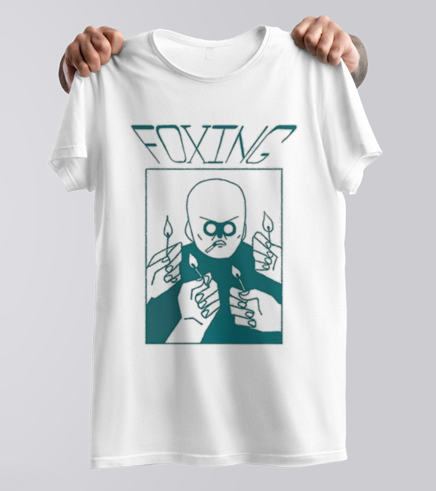 FOXING Cigman White Mysterious Smoker With Matches T-Shirt